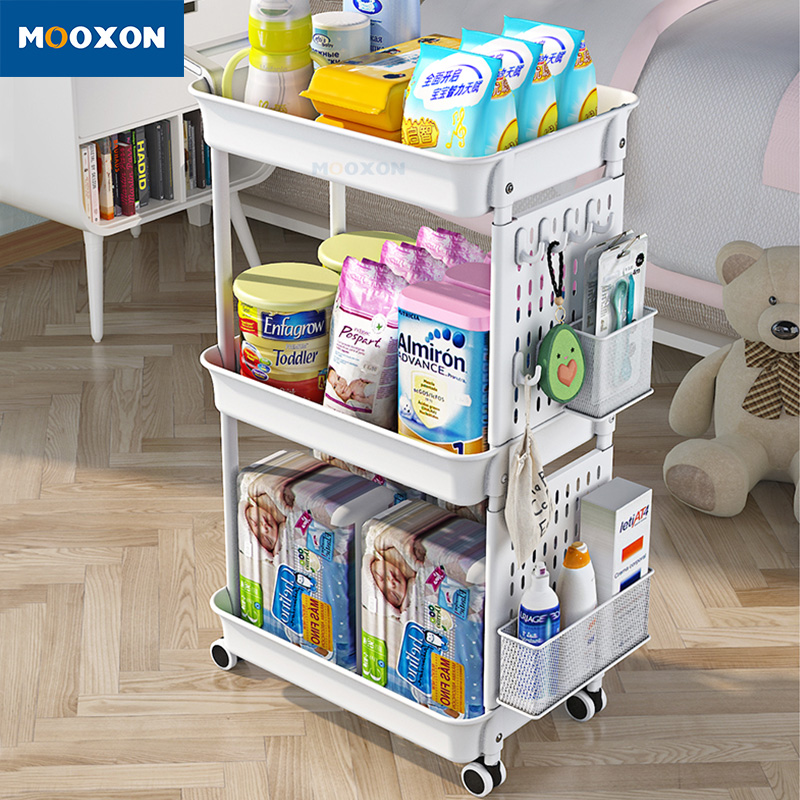  Add to CompareShare 2020 New Home Indoor Bathroom 3 Tier Trolley Storage Used Rack And Trolley 
