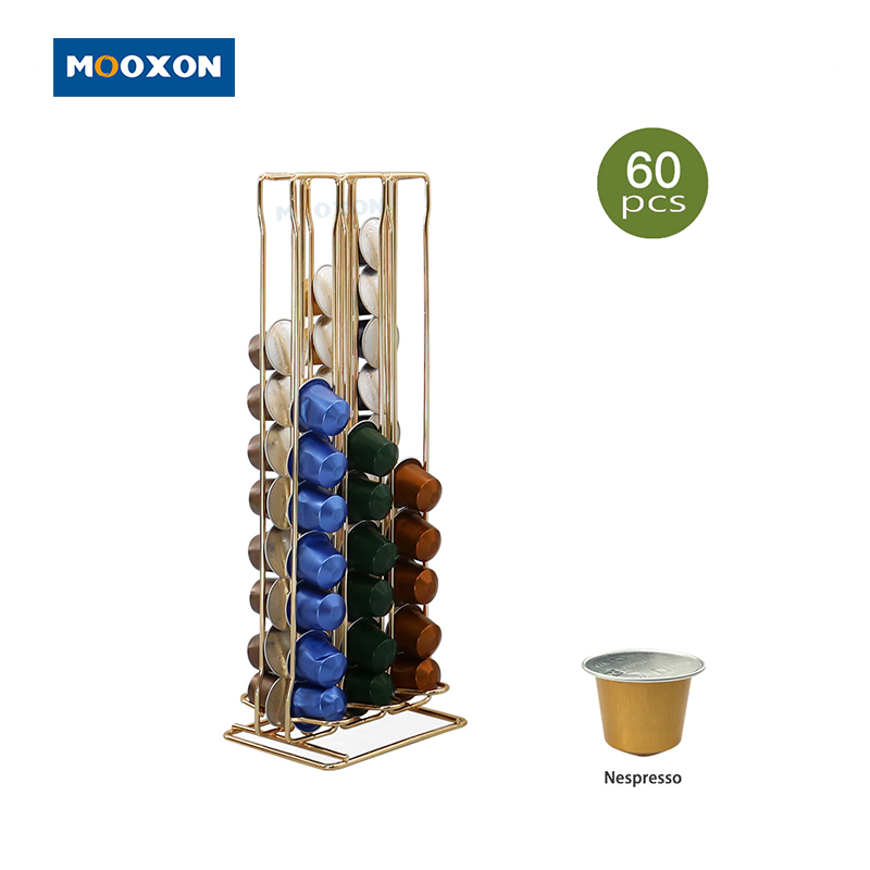 Coffee Capsule Holder Stand Double Sides 60 Pods For Nespresso , MX-C17-D