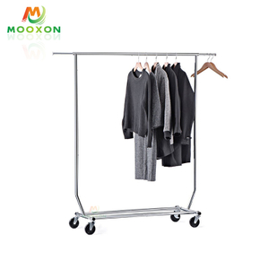 Mondern Metal Single Rail Clothes Rack Hanging Organizer With Shoes Rack