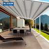 Shade Window Waterproof Automatic Outdoor Foldable Shades Outdoor Aluminium Louver Gazebo Awning Roof