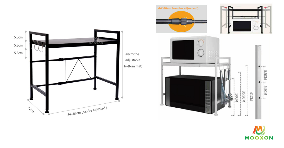 Adjustable Microwave Oven Rack Mooxon Build Your Shade