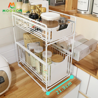 Easy To Install Expandable Stackable Countertop Shelf Organizer Rack 