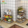 Metal Kitchen Fruit Storage Organizer Rack Stackable Vegetable Basket Utility Shelf 