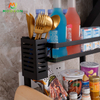 Home Furniture Kitchen Use Storage Shelf Stainless Steel Spice Jar Rack 