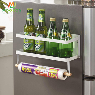 2020 New Design Foldable Refrigerator Side Jars Storage Hanging Magnetic Spice Rack 
